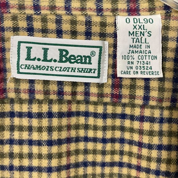 L.L. Bean Men's Chamois Cloth Shirt - XXLT (Tall) - Picture 6 of 6